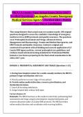 MICN LA County Final Actual Exam 2026&sol;2027 &vert; &NewLine;Verified Questions Los Angeles County Emergency &NewLine;Medical Services Agency &vert; Verified Q&A &vert; Mobile &NewLine;Intensive Care Nurse Candidates