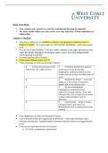 NURS 306 Week 1 Pre Work &vert; Questions and Answers &vert; 2026 Update with complete solutions - WCU&period;