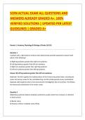 STROKE CERTIFIED REGISTERED NURSE &lpar;SCRN&rpar;EXAM NEWEST COMPLETE QUESTIONS AND CORRECT VERIFIED ANSWERS&lpar;DETAILED ANSWERS&rpar;&vert;ALREADY GRADED A&plus;