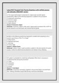 Latest NCCT Surgical Tech Practice Questions with verified answers &NewLine;and rationales 2026&sol;2027 version 