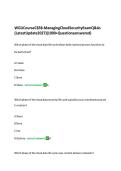 WGUCourseC838-ManagingCloudSecurityExamQ&As &NewLine;&lpar;LatestUpdate2027&rpar;&lpar;1000&plus;Questionsanswered&rpar;
