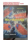Alcamo&rsquo;s Fundamentals of Microbiology &lpar;9th Edition&comma; Pommerville&rpar; &ndash; ISBN-13 978-0763762582 - All Chapters - Complete Latest Updated  Test Bank with Questions and Answers