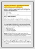NRNP 6665 Final 2026&sol;2027 exam Practice 100 Questions &NewLine;with Verified Answers and Brief Rationales 