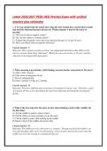 Latest 2026&sol;2027 PEDS HESI Practice Exam with verified &NewLine;answers plus rationales 