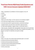 BQA Final Exam Review &ndash; Study Guide Questions and Correct Answers &vert; Comprehensive Exam Prep 2026&sol;2027