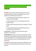 ScribeAmerica Medical Scribe Final Exam &vert; Complete Practice &NewLine;QUESTIONs&comma; Correct Answers & Detailed Rationales &NewLine;&lpar;2026&sol;2027&rpar;  