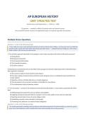 AP European History Unit 1 Practice Test &mdash; Renaissance & Exploration &lpar;c&period; 1450&ndash;c&period; 1648&rpar;