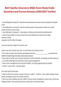 Package deal for BQA Certification Exam Review &ndash; Questions and Verified Answers &vert; Comprehensive Study Guide 2026&sol;2027