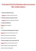 NZ Nursing STATE EXAM Questions with Correct Answers &NewLine;100&percnt; Verified Graded A&plus;