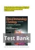 TESTBANKFORCLINICALIMMUNOLOGYANDSEROLOGY &NewLine;ALABORATORYPERSPECTIVE&comma;5THEDITION&comma;CHRISTINE &NewLine;DORRESTEYN STEVENS&comma;LINDAE&period;MILLER &NewLine;COMPLETECHAPTERS
