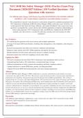 NYC DOB Site Safety Manager &lpar;SSM&rpar; Practice Exam 2026&sol;2027 - 150 Verified Questions with Answers & Explanations