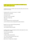 Grand Canyon University NSG 322 Behavioral Health Exam 3 &vert;&vert; Answers 100&percnt; Rated Correct&period;