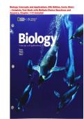 Biology&colon; Concepts and Applications &lpar;9th Edition&comma; Cecie Starr&rpar; &ndash; Complete Test Bank with Multiple-Choice Questions and Answers