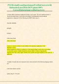 PNCBActualExam&vert;QuestionsandVerifiedAnswerswith &NewLine;Rationales&vert;Latest2026&sol;2027Update&vert;100&percnt; &NewLine; CorrectElaborations&lpar;verifiedAnswers&rpar;