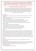 NUR 265 Exam 2 Actual Exam Questions with Answers - Med Surg Nursing 2026&sol;2027 Edition