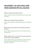 HESI MATERNITY OB LATEST III FINAL PAPER TESTED QUESTIONS WITH FULL SOLUTION&period;pdf&NewLine;&NewLine;