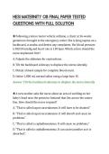 HESI MATERNITY OB FINAL PAPER TESTED QUESTIONS WITH FULL SOLUTION&period;pdf&NewLine;&NewLine;