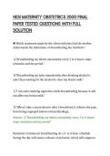 HESI MATERNITY OBSTETRICS 2000 FINAL PAPER TESTED QUESTIONS WITH FULL SOLUTION&period;pdf&NewLine;&NewLine;