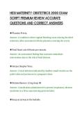HESI MATERNITY OBSTETRICS 2000 EXAM SCRIPT PREMIUM REVIEW ACCURATE QUESTIONS AND CORRECT ANSWERS&period;pdf&NewLine;&NewLine;
