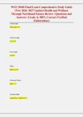 WGU D440 Final Exam Comprehensive Study Guide &NewLine;&lpar;New 2026&sol; 2027 Update&rpar; Health and Wellness &NewLine;Through Nutritional Science Review &vert; Questions and &NewLine;Answers &vert; Grade A&vert; 100&percnt; Correct &lpar;Verified &NewLine;Elaborations&rpar;