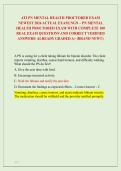ATI PN MENTAL HEALTH PROCTORED EXAM &NewLine;NEWEST 2026 ACTUAL EXAM&vert; NGN &ndash; PN MENTAL &NewLine;HEALTH PROCTORED EXAM WITH COMPLETE 100 &NewLine;REAL EXAM QUESTIONS AND CORRECT VERIFIED &NewLine;ANSWERS&sol; ALREADY GRADED A&plus; &lpar;BRAND NEW&excl;&excl;&rpar;