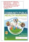 Test Bank for Community&sol;Public Health Nursing 8th Edition by Mary A&period; Nies and Melanie McEwen