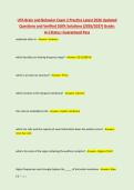 UTA Brain and Behavior Exam 2 Practice Latest 2026 Updated &NewLine;Questions and Verified 100&percnt; Solutions &lpar;2026&sol;2027&rpar; Grade&colon; &NewLine;A&plus;&vert;Status&colon; Guaranteed Pass