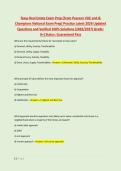 Texas Real Estate Exam Prep &lpar;From Pearson VUE and & &NewLine;Champions National Exam Prep&rpar; Practice Latest 2026 Updated &NewLine;Questions and Verified 100&percnt; Solutions &lpar;2026&sol;2027&rpar; Grade&colon; &NewLine;A&plus;&vert;Status&colon; Guaranteed Pass