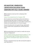 HESI MILESTONE 2 REMEDIATION CERTIFICATION EVALUATION TESTED QUESTIONS WITH FULLY SOLVED ANSWERS&period;pdf&NewLine;&NewLine;