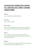 HESI MILESTONE 2 REMEDIATION EXAMPREP FULL QUESTIONS AND CORRECT ANSWERS ALREADY PASSED&period;pdf&NewLine;&NewLine;
