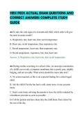 HESI PEDS ACTUAL EXAM QUESTIONS AND CORRECT ANSWERS COMPLETE STUDY GUIDE&period;pdf&NewLine;&NewLine;