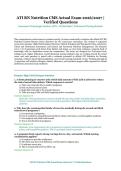 ATI RN Nutrition CMS Actual Exam &ndash; Assessment Technologies Institute &lpar;ATI&rpar; &ndash; 2026&sol;2027 Academic Year &ndash; Verified Questions and Answers