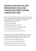 HESI RN EXIT EXAM WITH NGN LATEST VERSION UPDATED ACTUAL EXAM QUESTIONS AND CORRECT ANSWERS COMPLETE STUDY GUIDE&period;pdf&NewLine;&NewLine;