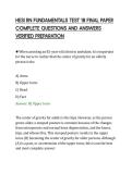 HESI RN FUNDAMENTALS TEST 18 FINAL PAPER COMPLETE QUESTIONS AND ANSWERS VERIFIED PREPARATION&period;pdf&NewLine;&NewLine;