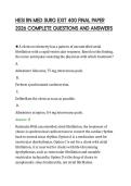 HESI RN MED SURG EXIT 400 FINAL PAPER 2026 COMPLETE QUESTIONS AND ANSWERS&period;pdf&NewLine;&NewLine;