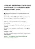 HESI RN MED SURG EXIT 400 COMPREHENSIVE EXAM 2026 FULL QUESTIONS AND CORRECT ANSWERS ALREADY PASSED&period;pdf&NewLine;&NewLine;