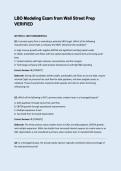  LBO Modeling Exam &ndash; Wall Street Prep Comprehensive Study Guide and Practice Questions