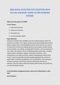 NAHQ CPHQ PRACTICE QUESTION WITH ACTUAL ANSWERS RATED AS PER MARKING SCHEME&period;2026&sol;2027 FREQUENTLY MOST TESTED Q&A FROM PAST PAPERS &ndash; MOST EXPECTED IN EXAM &ndash; MUST KNOW BEFORE EXAM&NewLine;