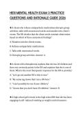 HESI&lowbar;MENTAL&lowbar;HEALTH&lowbar;EXAM&lowbar;3&lowbar;PRACTICE&lowbar;QUESTIONS&lowbar;AND&lowbar;RATIONALE&lowbar;GUIDE