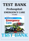 Test Bank for Prehospital Emergency Care 11th Edition &vert; Joseph J&period; Mistovich&comma; Keith J&period; Karren & Brent Q&period; Hafen &vert; All Chapters