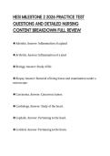 HESI&lowbar;MILESTONE&lowbar;2&lowbar;2026&lowbar;PRACTICE&lowbar;TEST&lowbar;QUESTIONS&lowbar;AND&lowbar;DETAILED&lowbar;NURSING