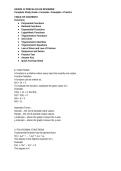 Summary -  Mathematics
