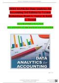 TEST BANK For Data Analytics for Accounting&comma; 3rd Edition by Vernon Richardson&comma; Verified Chapters 1 - 9&comma; Complete Newest Version