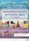 Test Bank Ebersole And Hess' Gerontological Nursing And Healthy Aging In Canada 3rd Edition Veronique Boscart&vert; ALL CHAPTERS&vert; Graded A&plus;