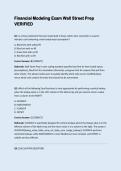 Financial Modeling Exam &ndash; Wall Street Prep Verified Study Guide and Practice Questions