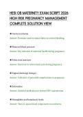 HESI&lowbar;OB&lowbar;MATERNITY&lowbar;EXAM&lowbar;SCRIPT&lowbar;2026&lowbar;HIGH&lowbar;RISK&lowbar;PREGNANCY&lowbar;MANAGEMENT