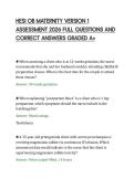 HESI&lowbar;OB&lowbar;MATERNITY&lowbar;VERSION&lowbar;1&lowbar;ASSESSMENT&lowbar;2026&lowbar;FULL&lowbar;QUESTIONS&lowbar;AND&lowbar;CORRECT
