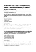  Wall Street Prep Excel Basics &lpar;Windows&rpar; Exam &ndash; Comprehensive Study Guide and Practice Questions