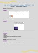 Nur 198 Final Musculoskeletal &vert; Questions with 100&percnt; Verified&NewLine;Answers &vert; Latest Update 2026&sol;2027&NewLine;