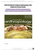 TEST BANK FOR Cultural Anthropology 13th Edition by Serena Nanda &lpar;Author&rpar;&comma; Richard L&period; Warms ISBN&colon;978-1071858233